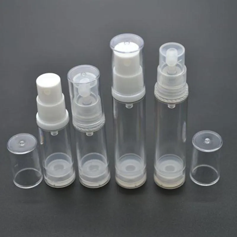 30pcs/lot AS Empty Lotion Cream Emulsion Sample Plastic Airless Bottle 10ml Cosmetic Packaging Container for Travel SPB85 Tgamh