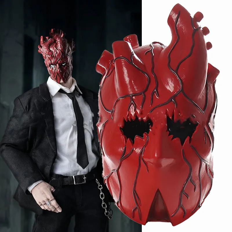 日本のアニメドロヘドロハートコスプレマスク ハロウィーンの 日本のアニメドロヘドロハートコスプレマスク ハロウィーンの