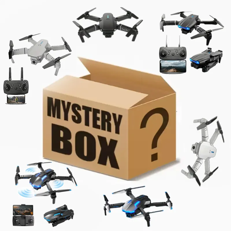 50% de desconto na caixa misteriosa Lucky bag RC Drone com câmera 4K para adultos crianças, drones controle remoto, menino natal crianças para iniciantes crianças presentes masculinos internos e externos