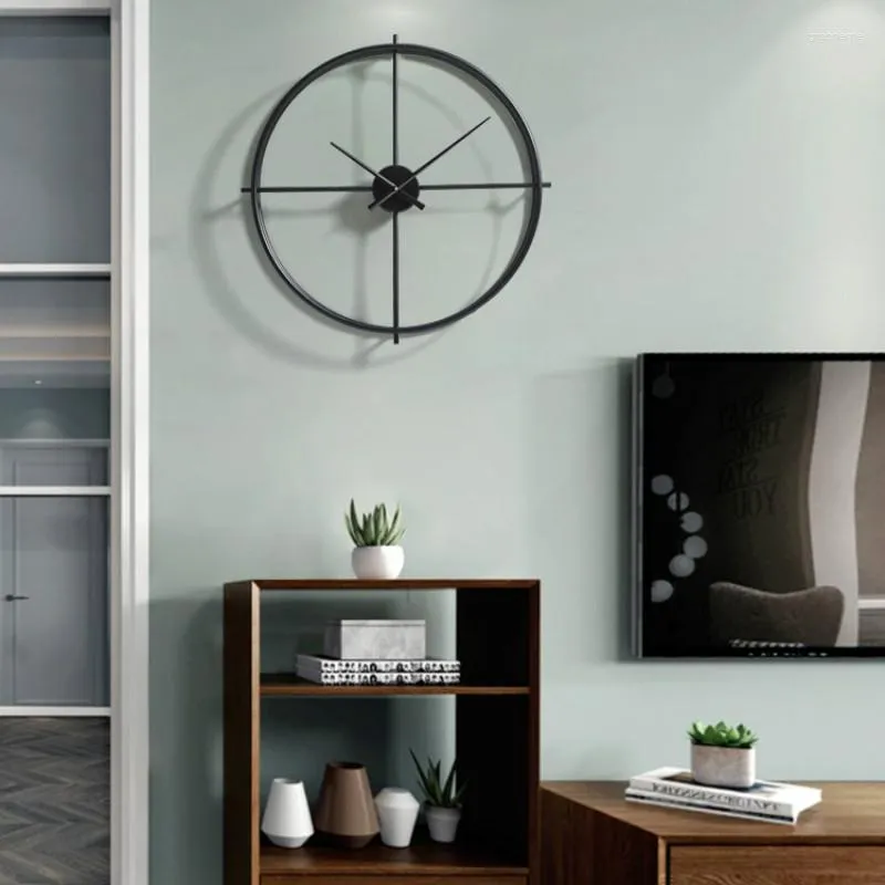 Relojes de pared, reloj grande de lujo, diseño moderno, decoración de sala de estar, artículos creativos nórdicos Duvar Saati para decoración del hogar