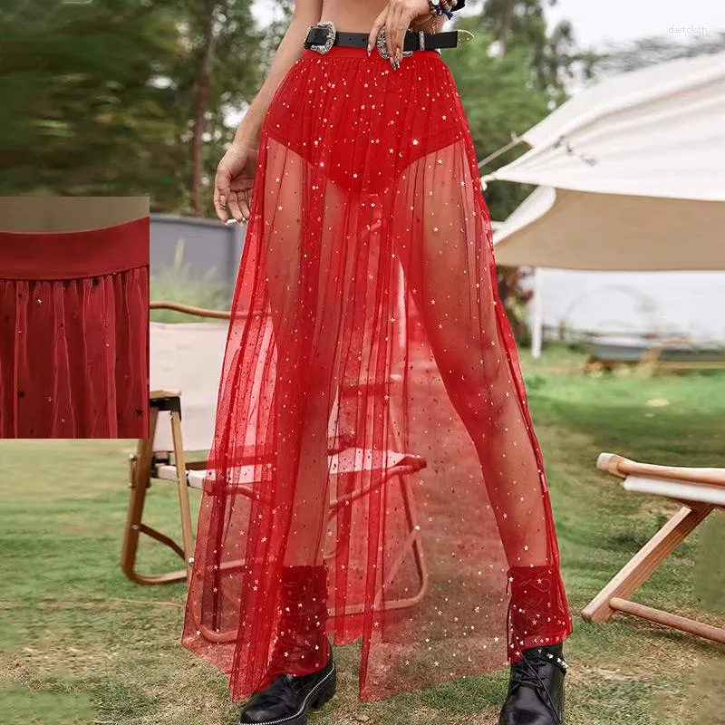 Jupe plissée transparente outlet