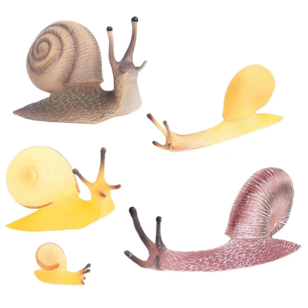 Objets décoratifs Figurines Simulation escargot jouet figurine animale figurines décor petite décoration escargots en plastique mignon 230822