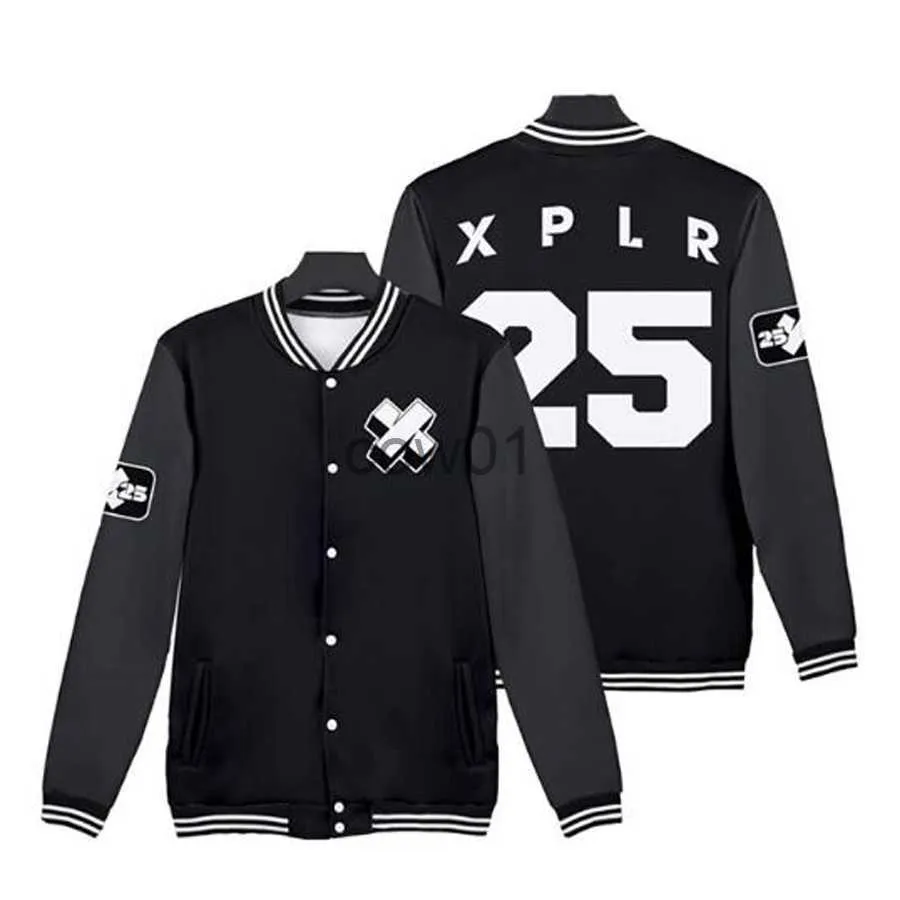 남자 재킷 맨스 자켓 XPLR XPLR SAM과 COLBY MERCH BASEBALL MEN BOMBER OUTWEAR STREETWEAR MAROON LETTRMAN College Uniform 221129 J230822