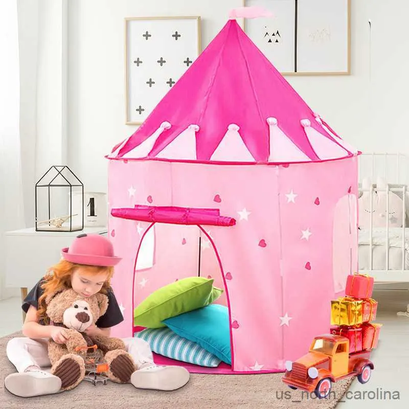 Speelgoedtenten Spelen Gloeiende Tent Oceaan Bal Lichtgevend Kasteel Speelhuis Draagbaar Opvouwbaar Opvouwbare Tent Buiten Baby Speelgoed Cadeau R230830