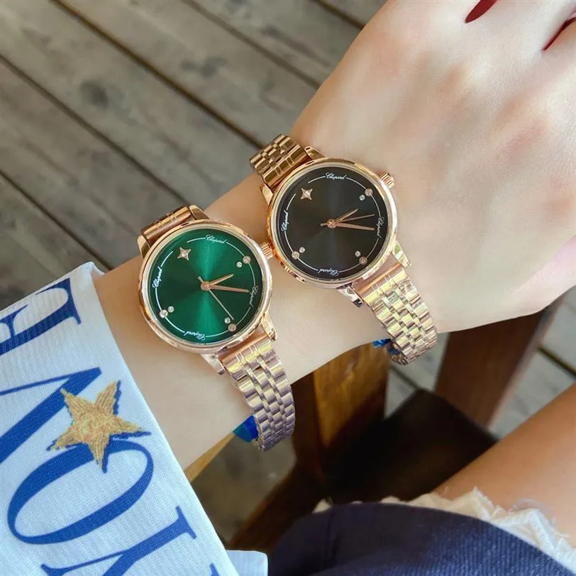 Montres de marque pour femmes et filles, belle montre-bracelet à Quartz en cristal et diamant, Style métal et acier, CHA68324d