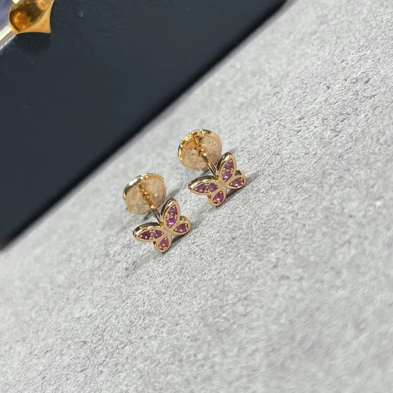 Orecchini In Argento Sterling 925 A Forma Di Farfalla – Con Chiusura E Confezione Regalo - 2