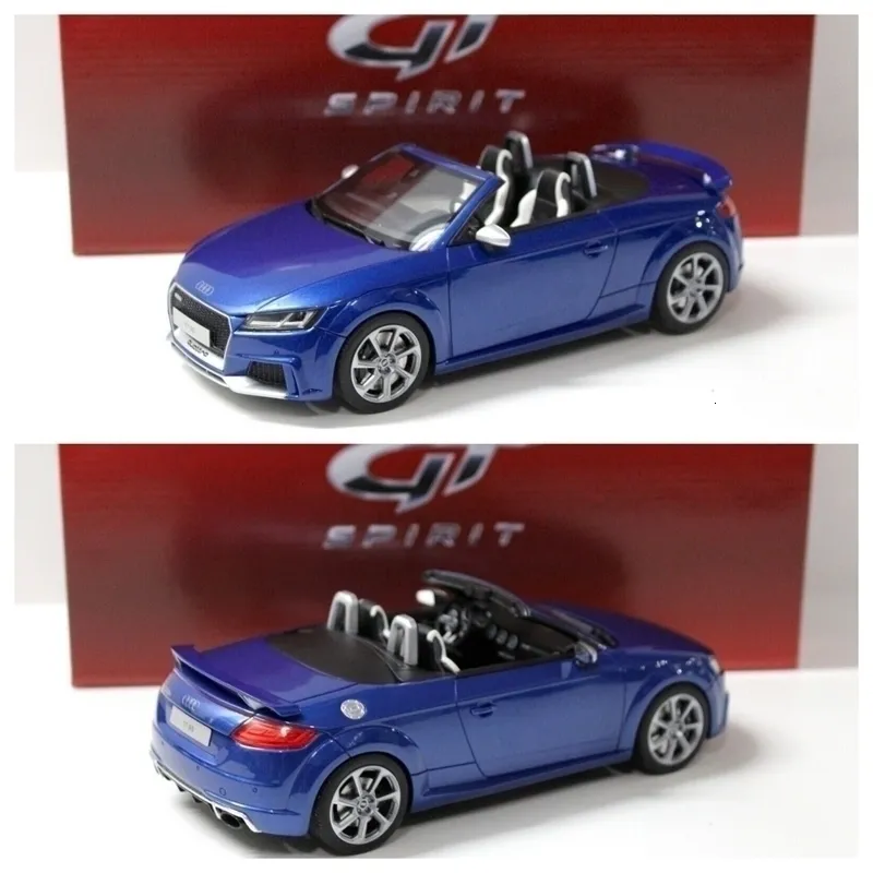 Modèle moulé sous pression 1 18 GT Spirit GT209 TT RS Quattro Roadster, Collection de voitures en résine bleue, jouets de loisirs en édition limitée, 230821