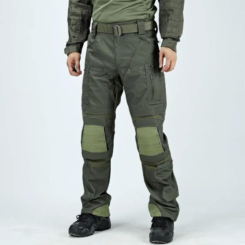 Herenbroek Camouflage Tactische mannen US Army Waterdichte slijtvaste ladingbroeken Elastische multi -zakken Paintball Pant 230821
