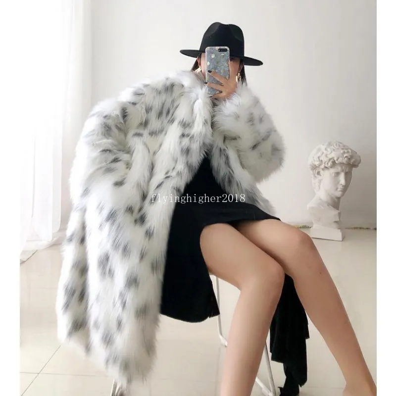Women's leopard winter coat top