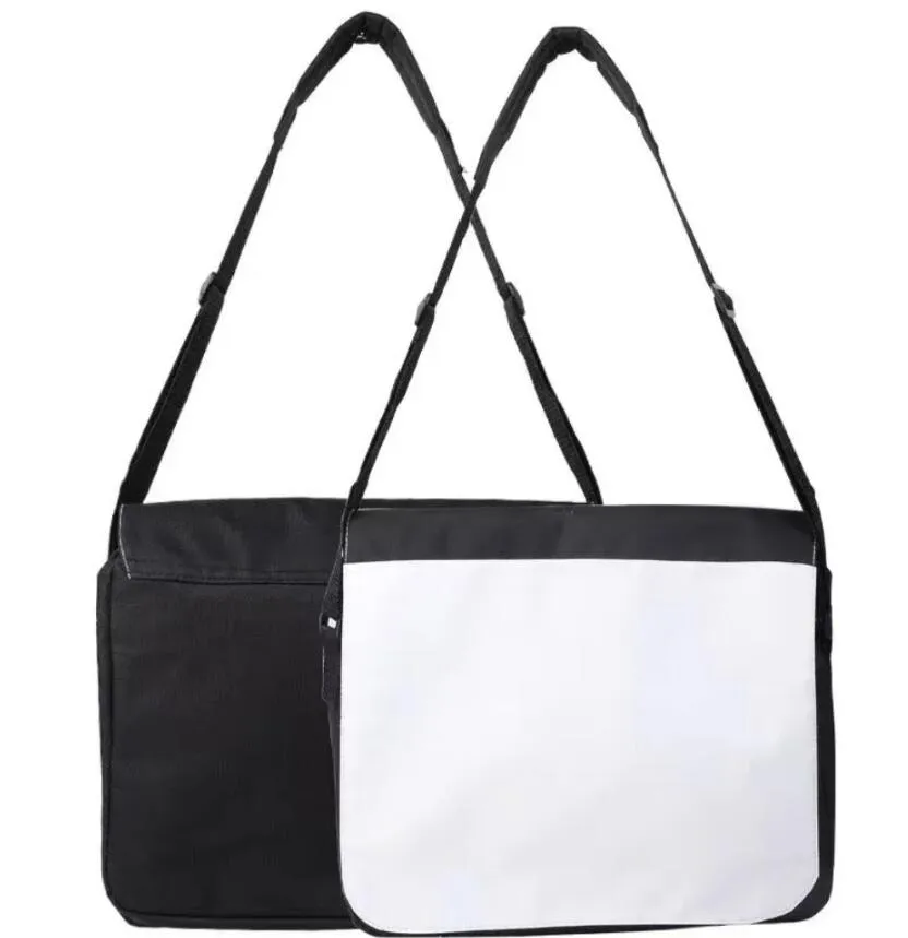 Feestbenodigdheden sublimatie blanco diy schouder kruistas andere kantoorbenodigdheden warmteoverdracht afdrukken tas persoonlijke creatieve polyester schoolstudenten tas g0822