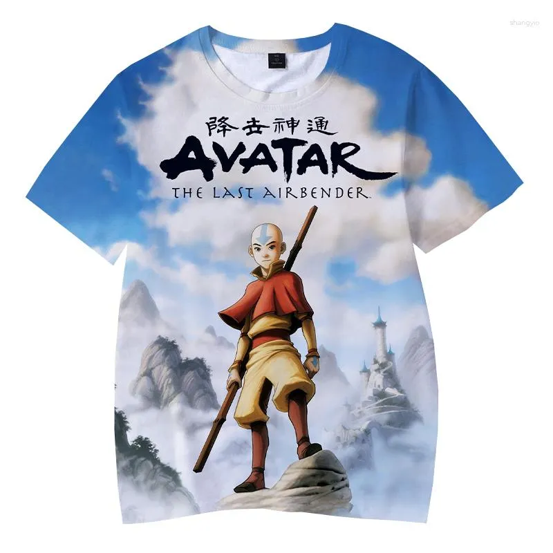 Anime 3D Print Mens T Shirt Avatar The Last Airbender Streetwear