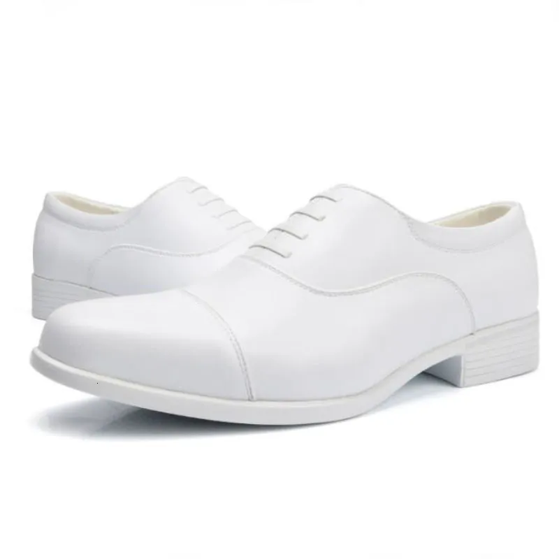 Mens white formal shop shoes