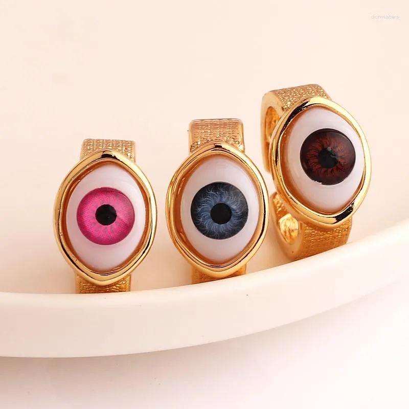 Anneaux de mariage Big Eye pour femmes 2023 été Simple cuivre mal anneau Banquet bijoux fiançailles Anillos