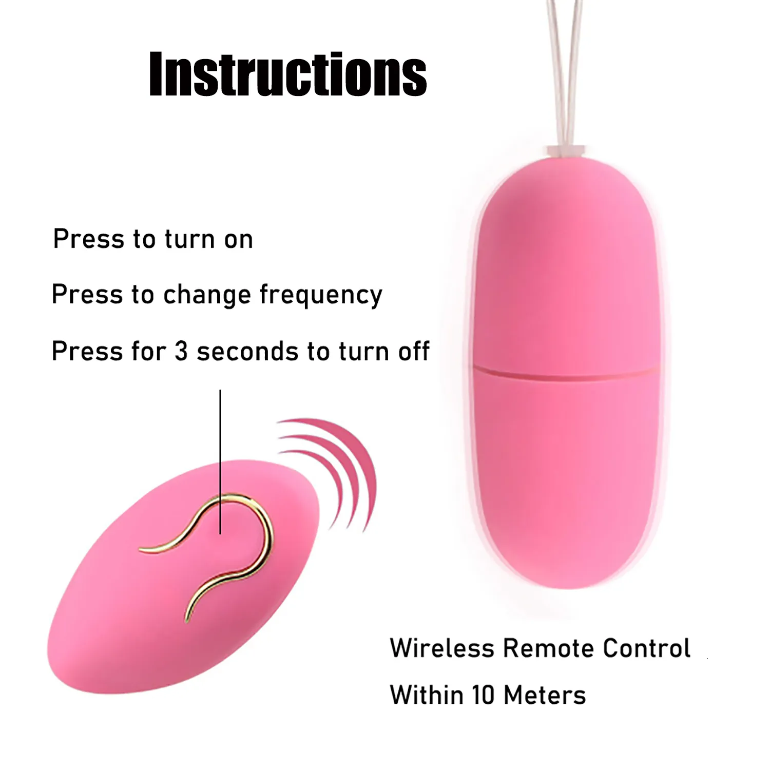 vibrating egg instructions Wireless Remote Control Vibrating Egg 20 Modes,... From Gou05, $10.41