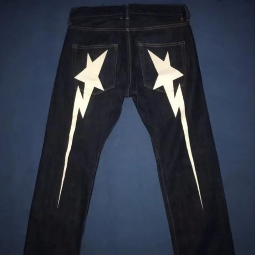 Men's Jeans Y2k Jeans Star Graphic Print Baggy Jeans Denim Pants Women Men Harajuku Hip Hop Punk Rock Gothic Wide Leg Trousers Streetwear 230821