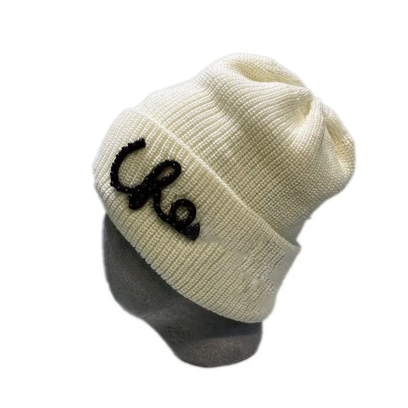 Modny dzianinowy kapelusz jesienne zimowe ciepłe pluszowe włosy królika miękkie wygodne futrzane para mody klasyczny flip zimny kapelusz