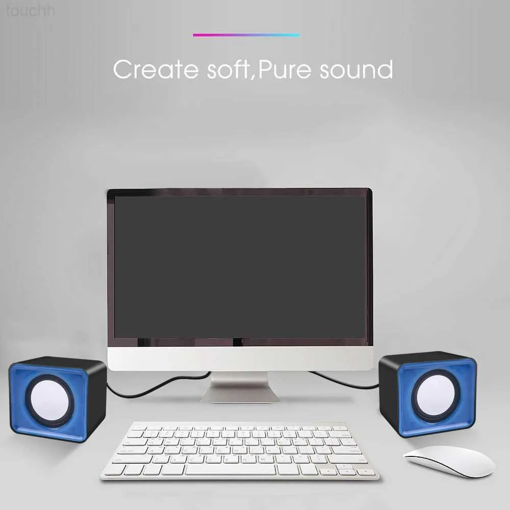 Portabla högtalare Högtalare för datornotbok Desktop Sound Music Column Acoustics Audio System R230608 L230822