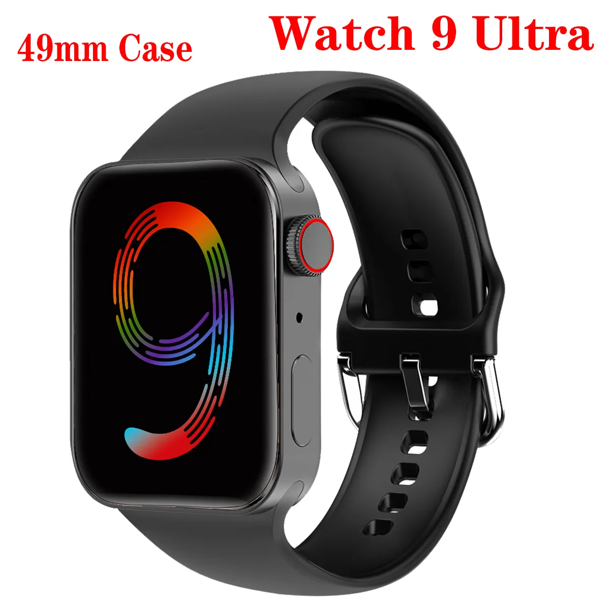 IWO Serisi 9 49mm Akıllı Saat i9 Ultra Max Bluetooth Çağrı 2.19 inç DIY Yüz Bileklikleri Kalp Hızı Erkekler Kadın Spor Fitness Tracker NFC Android IOS telefon için akıllı saat