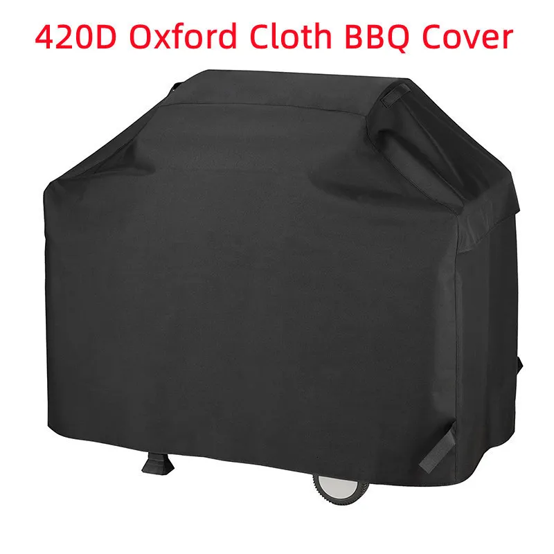 BBQ Tools Akcesoria 420D Oxford Cloth Cover Outdoor HeavyDuty Anti Dust Waterproof Grill PVC Powłoka Ripproof Protective Billa 230821