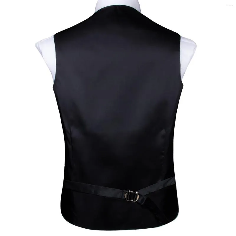 Herrenwesten Lila Lavendel Lila Seide Herren Weste Krawatte Set Ärmellose Jacke Anzug Weste Krawatte Einstecktuch Manschette Hochzeit_voghion.com