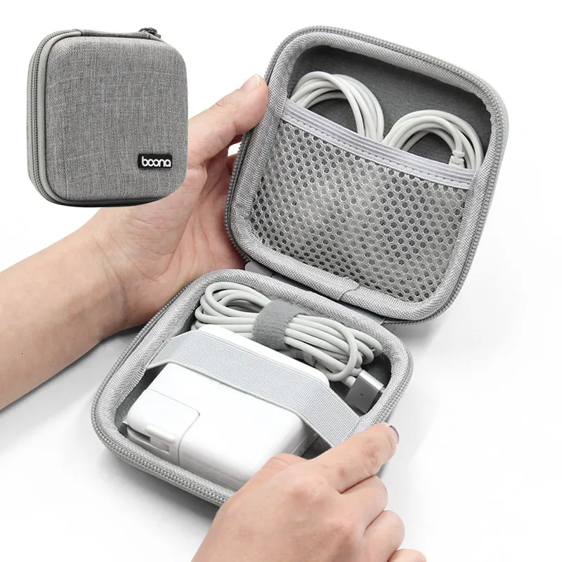 ストレージバッグポータブルミニハードシェルデジタルガジェットバッグBluetooth Earphone Mac Charger Case Data Cable U Disk Asganadores Box 230821