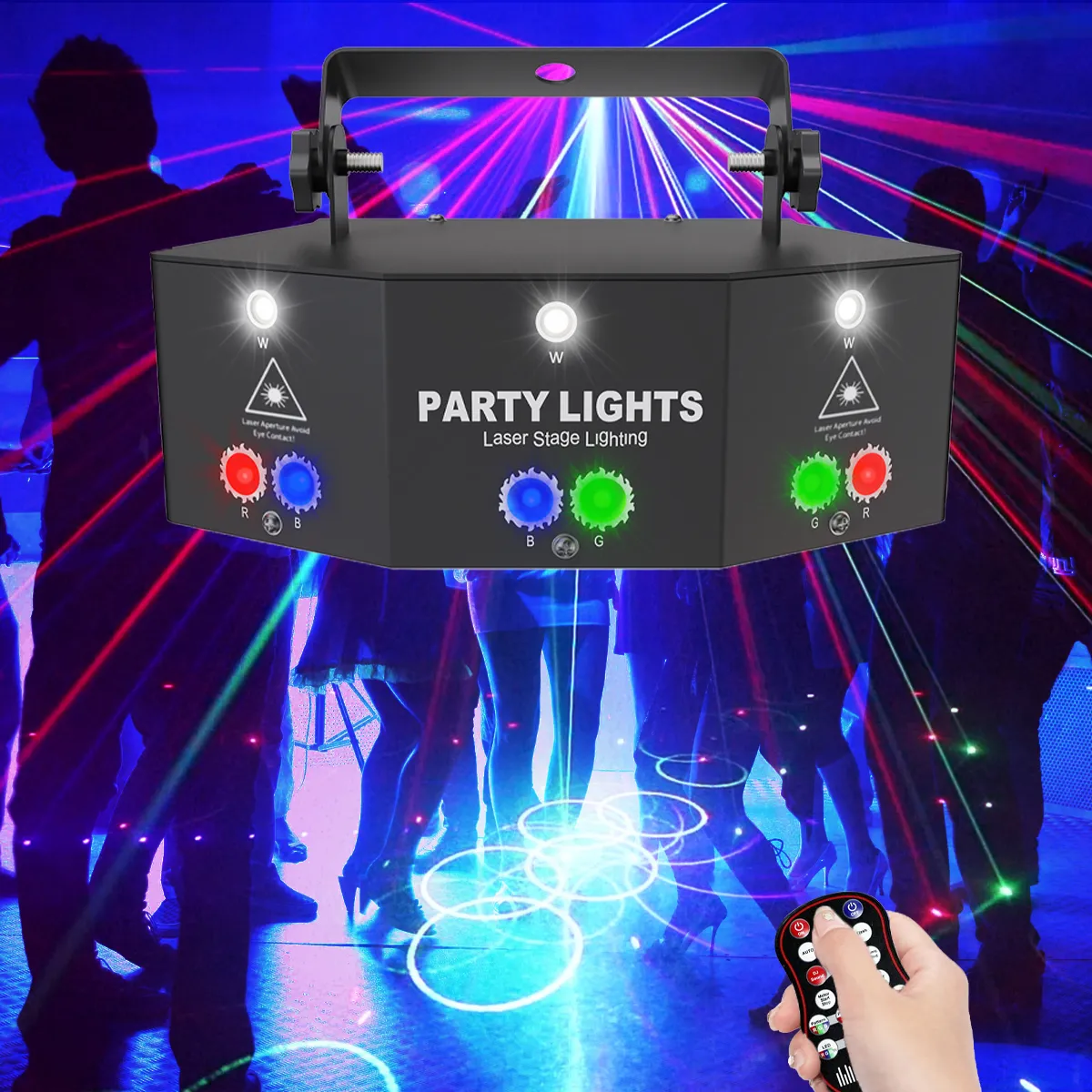 8-Trous Rvb Dj Effet D'Éclairage De Scène Uv Light Uv Laser Party