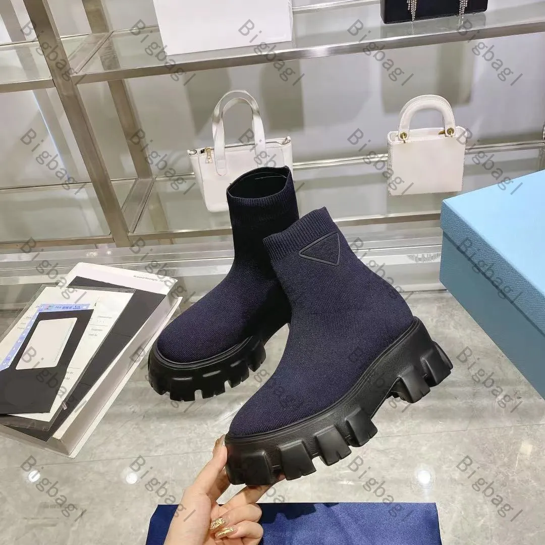 Monolith Knit Boots Designer Shoe Women Boots Crochet Platform Booties High Shoes Luxury Slip On Ankle Trainer From 61 56 DHgate