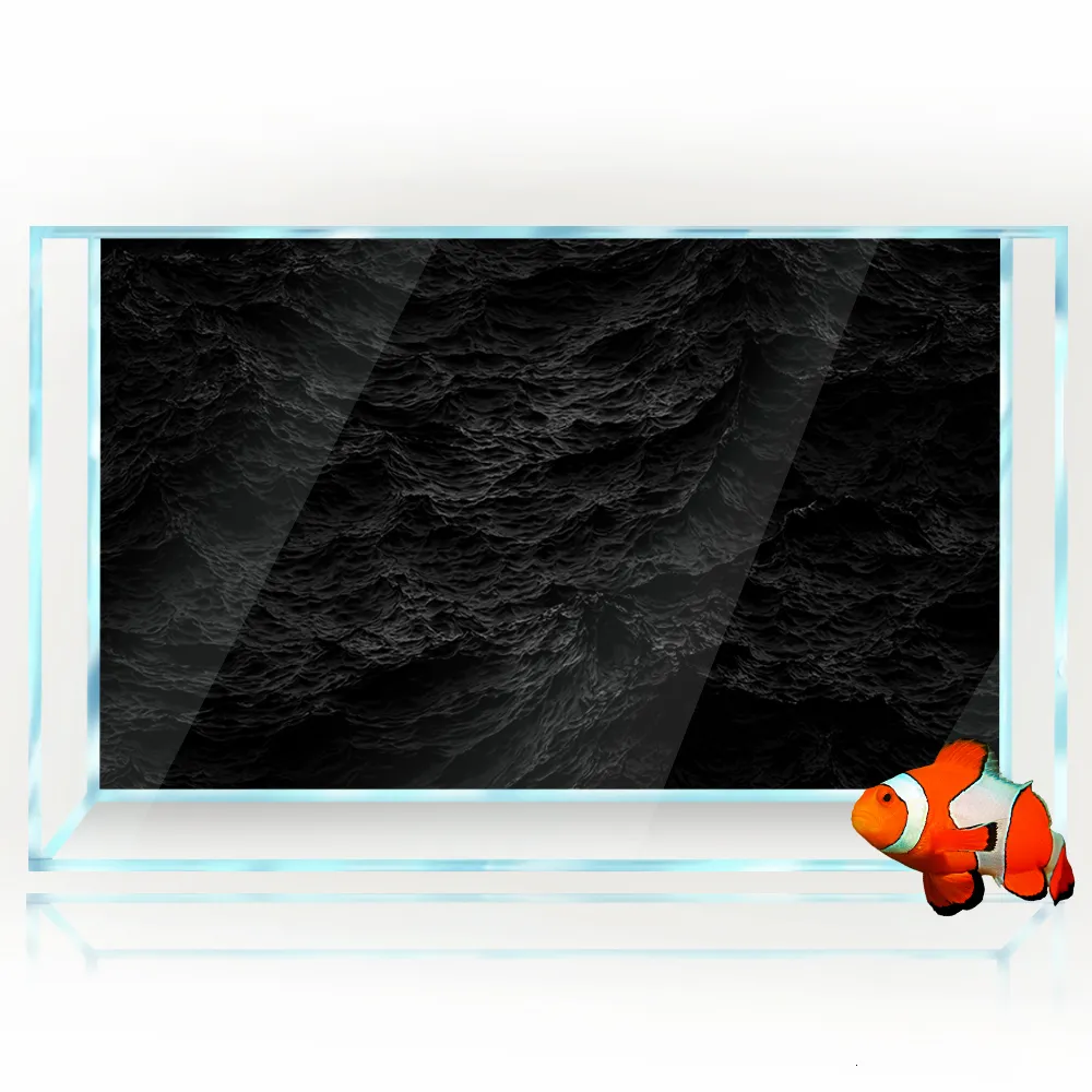 3D Black Brick Stone Aquarium Background Sticker HD Waterproof Self  Adhesive Fish Tank Poster Decoration From Kai09, $13.92