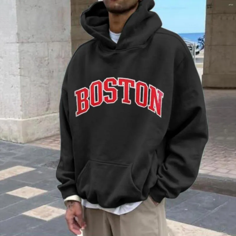 Harajuku Letter Print Vintage Russell Hoodie Oversized Pullover