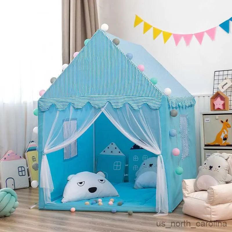 Tentes jouets NOUVEAU Intérieur Extérieur Tente Jouets Enfants Jouer Maison Garçons Filles Château Intérieur Jouer Maison Jouet Cadeau pour Enfants R230830