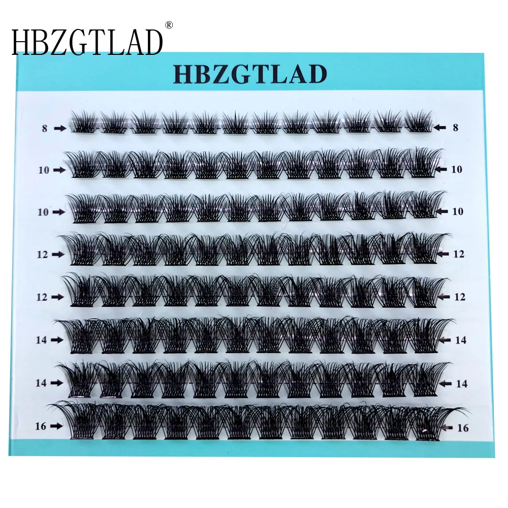 False Eyelashes Mix 3D Fluffy Single Cluster Lashes Premade Volume Fans Individual Eyelash Segmented Natural Fake For Eye Extension 230821