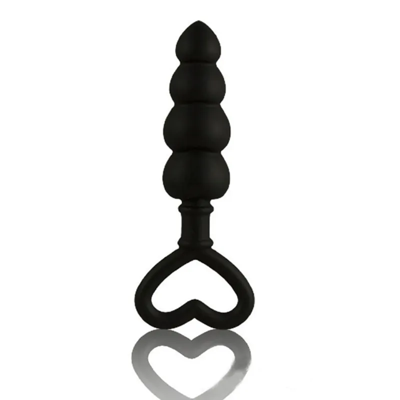 Silicone Heart Beads Anal Plug For G-spot Massage And Stimulation_voghion.com