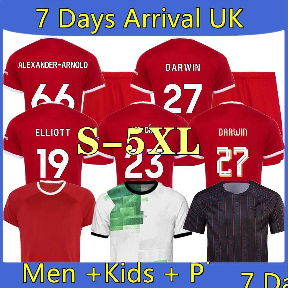 Yoga outfit S-5XL Soccer Jerseys Player Diogo Firminoluis Diaz Football Shirts 2023 24 Men Kids Kits uniformer Alexander Arnold Darwi Dhdru