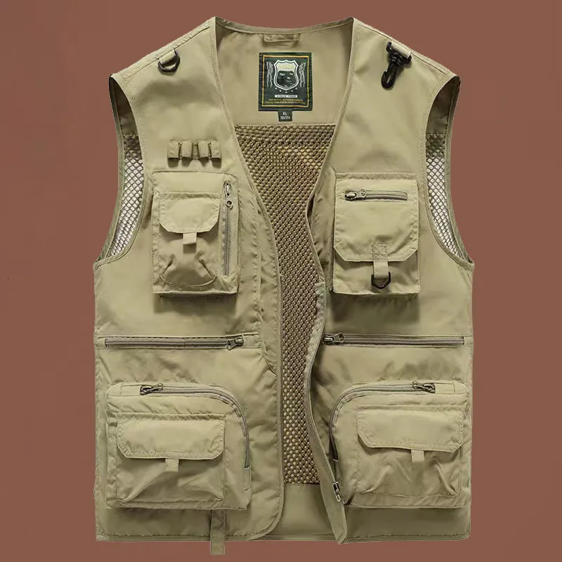 Mens Vests Summer Unloading Men US Tactical Hiking Fishing Vest