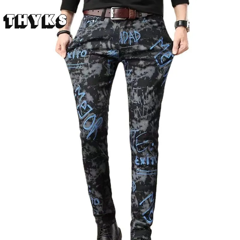 Maschili jeans punk in stile bianco maschi di streetwear causali per donne harajuku hiphop dritta drive mid peso primavera 2023 230822