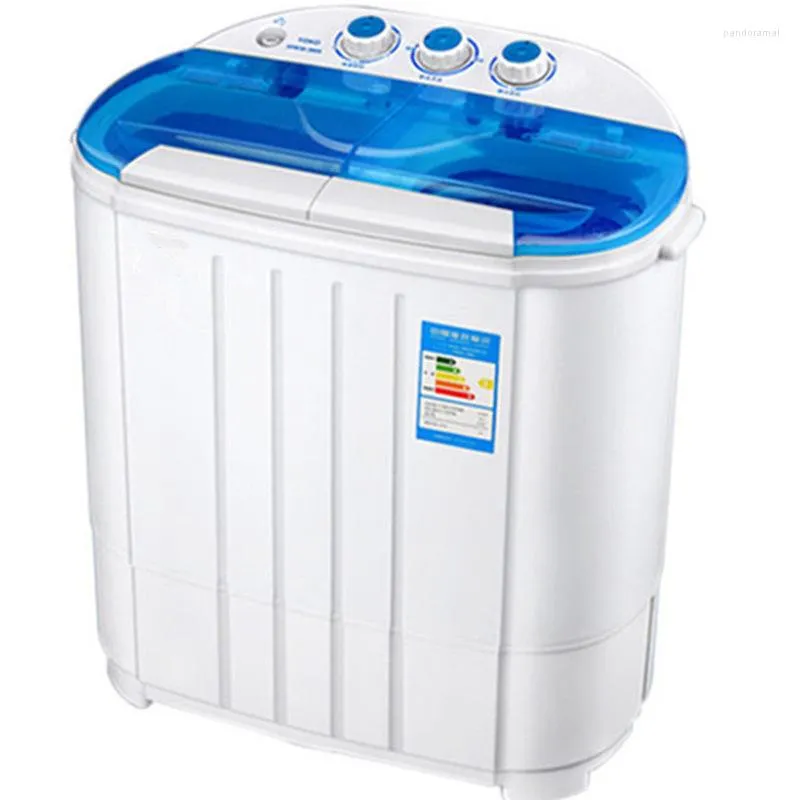 Double Tub Mini Washing Machine Small Semi-automatic All-in-one