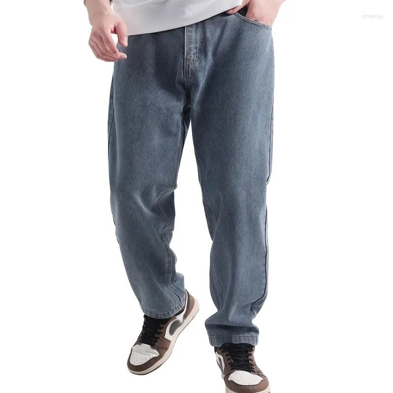 Мужские джинсы уличная одежда чернокожие мужские харемы бегут брюки мужчина груз 2023 хип -хоп повседневные карманы спортивные штаны мужские негабаритные брюки моды