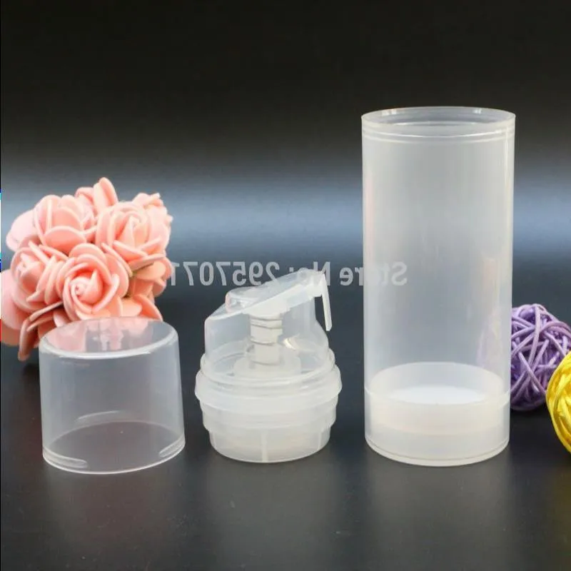 30 ml 50 ml 150 ml leere luftlose Vakuumpumpe Transparente Flaschen Make -up Flüssigkeit nachfüllbare Flaschen für Frauen 200pcs/Los DHL KGJMI