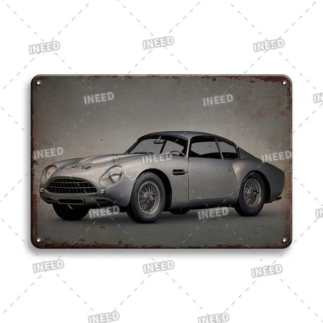 Targa in metallo vintage con sirena, targa in latta, poster retrò con