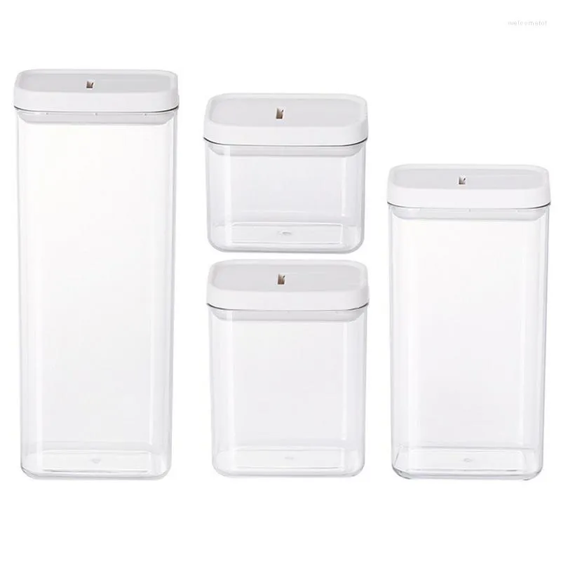 Storage Bottles Flour Container Durable Airtight Food Jars Moisture Proof Box With Lid For Baking Supplies Kitchen Accessories