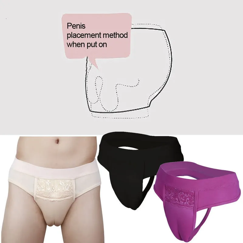 Mens Hiding Gaff Scrotal Support Underwear With Fake Vaginal Padding  Crossdressing Shaper Briefs For Transgender, Gay, Sissy, And Shemales Style  #230822 From Jiao02, $12.17