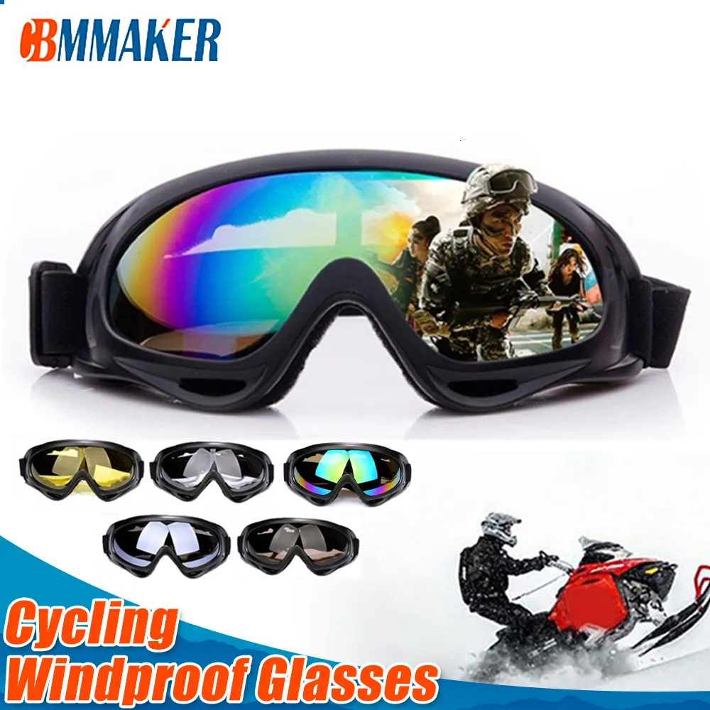 Skibrillen 1 PCs Winter Windschutz Skigläser Brillen im Freien Sport CS Gläser Skibrillen UV400 Staubdichtes Moto -Radfahren Sonnenbrille 230822