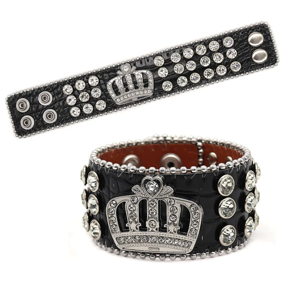 Nya smycken Crown Armband Men's Hip Hop Punk Personliga gatuföreställningar