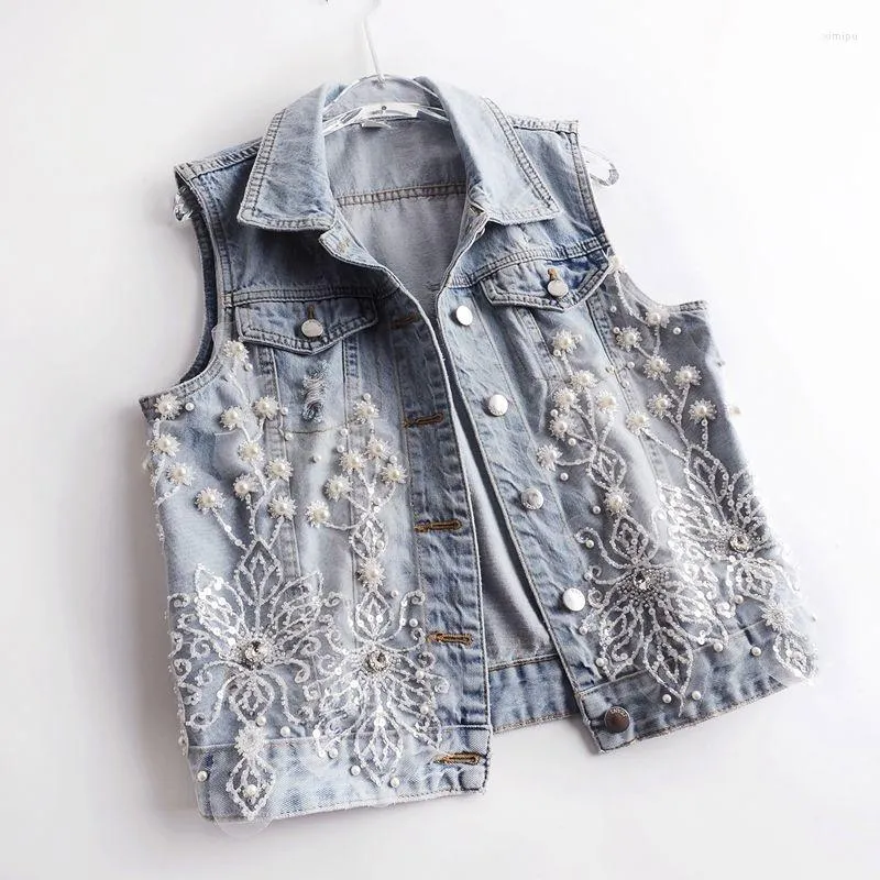 SHEIN Essnce Plus Flap Pocket Vest Denim Jacket | SHEIN USA