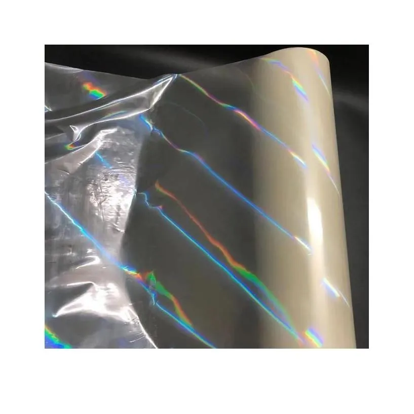 Sıcak damgalama folyo toptan 120m holografik şeffaf stanc kağıt rulolar laminatör ısı transfer lazer yazıcı kartı zanaat 2 dro otewh için