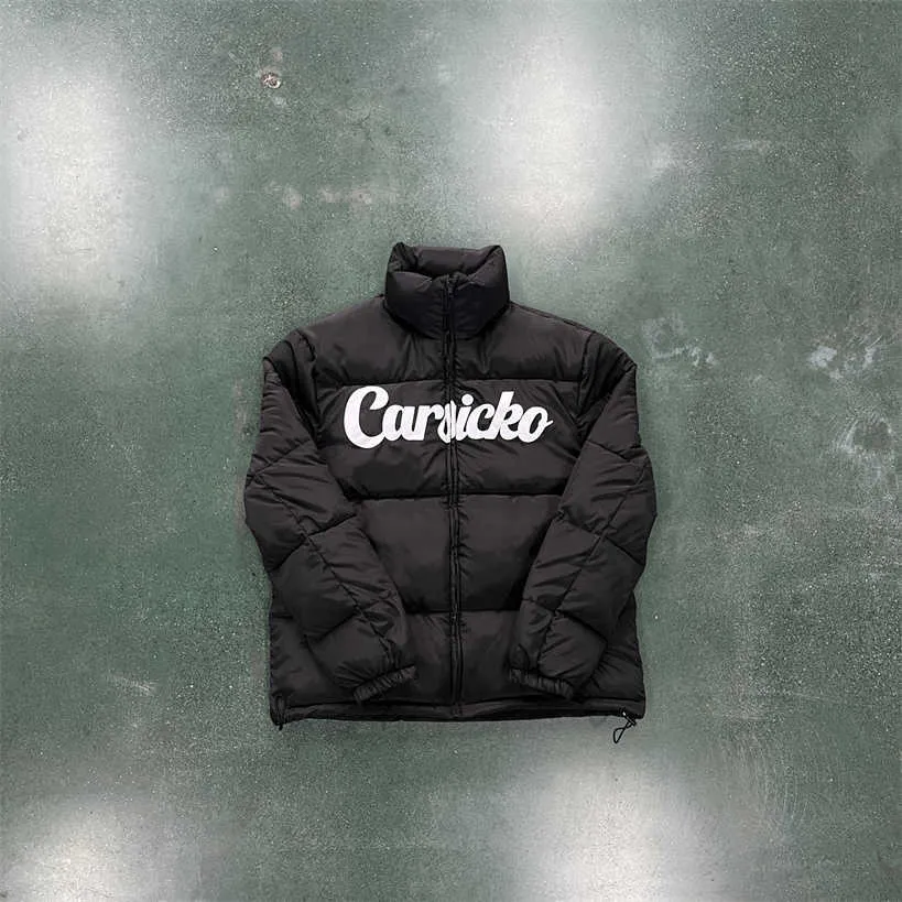 Carsicko Men's Puffer Jacket Black Original Design Best Quality Men Jackets Winter Coats Warm High Street Clothing