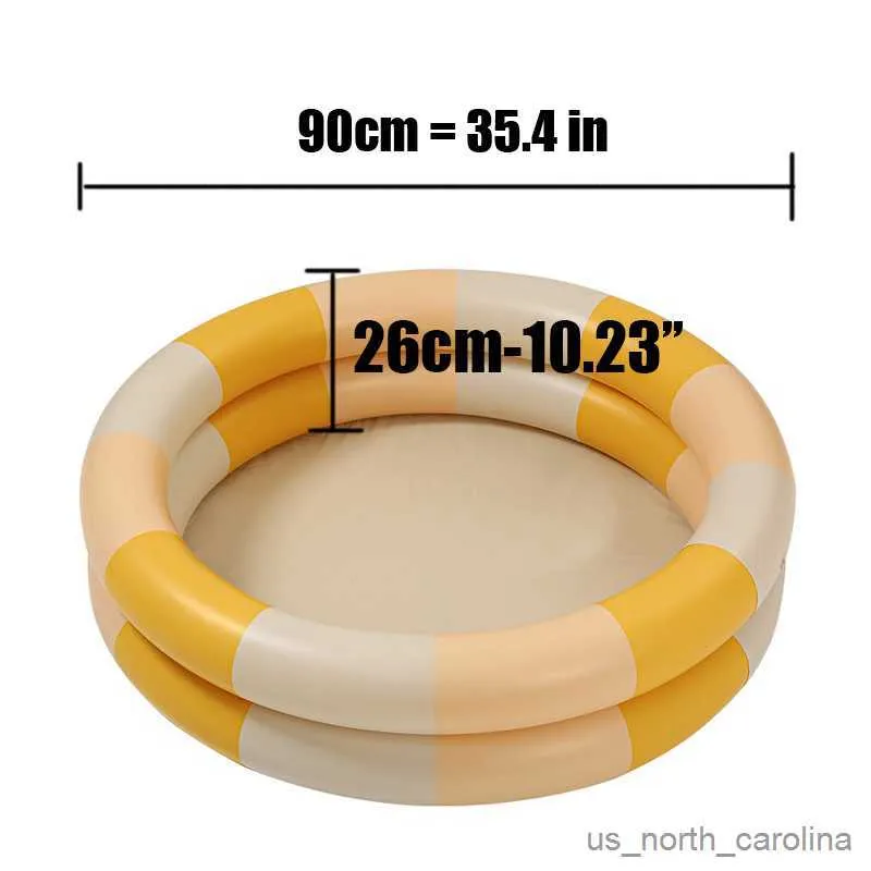 Jouets tentes diamètre 90 cm gonflable natation bébé jouets rétro épaissi océan balles tente jouets pour enfants été jouet R230830