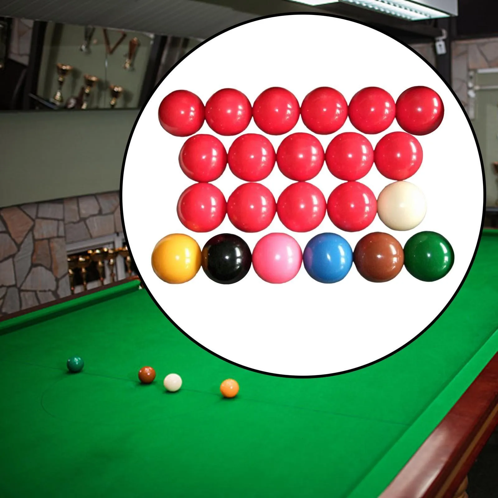 Billiardzubehör Snooker -Bälle Setzen Sie in voller Größe 2 1 16 Zoll Pool für den offiziellen Spielball 230821