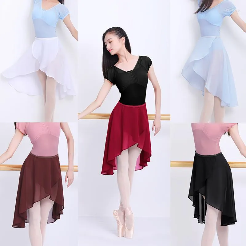 Stage Wear Ballet Skirt Women Adult Long Wrap Chiffon Soft Tutu