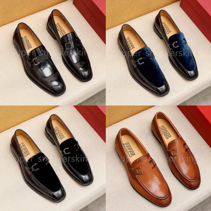 Classici mocassini da uomo designer scarpe scarpe vere in pelle uomo business uffici di lavoro in abbigliamento formale brand designer feste